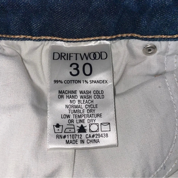 DRIFTWOOD Gizelle Girlfriend Skinny Jeans Destructed Distressed Size 30 - Picture 14 of 16